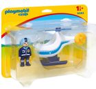 Playmobil, 1.2.3, Helikopter policyjny, 9383