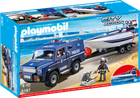 Playmobil, City Action, City Action, Pojazd terenowy policji z motorówką, 5187