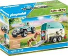 Playmobil, Country, Samochód z przyczepą dla kucyka, 70511