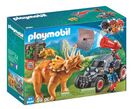 Playmobil, Dinos, Samochód terenowy z działającą wyrzutnią sieci, 9434