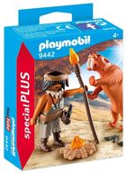 Playmobil, Special Plus, Neandertalczyk z tygrysem szablozębnym, 9442