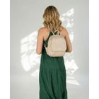 Plecak, beżowy, skóra ekologiczna, Rovicky