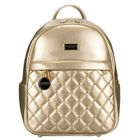 Plecak miejski, złoty, skóra ekologiczna, Peterson