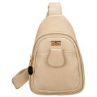 Plecak na jedno ramię, saszetka, beżowy, Peterson