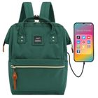 Plecak podróżny na laptopa, bagaż podręczny do samolotu, zielony, Himawari