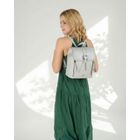 Plecak, szary, skóra ekologiczna, Rovicky