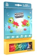 Plus-Plus, Puzzle by Number, Activity Pad, klocki, zestaw morski, 125 elementów