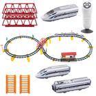 Pociąg, kolejka zdalnie sterowana, światło i dźwięk, 81 elementów