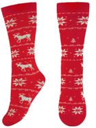 Podkolanówki dziewczęce, czerwone, Milusie