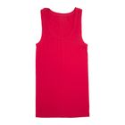 Podkoszulek damski bez rękawów, czerwony, e.Femme