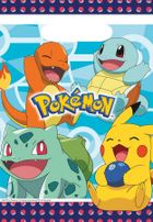 Pokemon, 8 torebek prezentowych, plastik