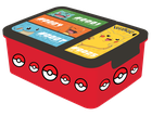 Pokemon, lunchbox trzyczęściowy, czerwony