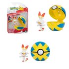 Pokemon, Pokeball Clip'N'Go, kula z figurką, Scorbunny