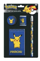 Pokemon, przybory szkolne, zestaw, 4 elementy