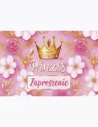 Pol-Mak, zaproszenie, 16-9,5 cm, Urodziny, korony, 10 szt.