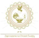 Pol-Mak, zaproszenie, Chrzest, 10 szt.