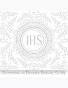 Pol-Mak, zaproszenie kwadrat, 12-12 cm, Komunia, srebrne, 10 szt.