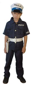 Policjant, strój z akcesoriami, rozmiar 104