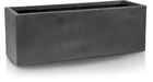 Polnix, Ecolite, duża donica, rynna z betonu dekoracyjnego, 70-23 cm, ciemnoszara