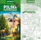 Polska Parki Narodowe - mapa + mega kolorowanka