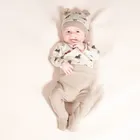 Półśpiochy niemowlęce, prążkowane, beżowe, Nicol