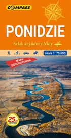 Ponidzie. Szlak kajakowy Nidy. Mapa laminowana