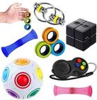 PopIt, zestaw, zabawki sensoryczne, 7 elementów
