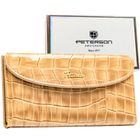 Portfel, beżowy, skóra ekologiczna, Peterson