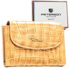 Portfel, beżowy, skóra ekologiczna, Peterson