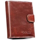 Portfel, brązowy, skóra ekologiczna, 4U Cavaldi