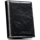 Portfel, czarny, skóra ekologiczna, 4U Cavaldi