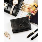 Portfel, czarny, skóra ekologiczna, Peterson