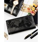 Portfel, czarny, skóra ekologiczna, Peterson