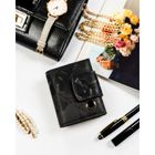 Portfel, czarny, skóra ekologiczna, Peterson