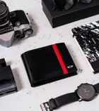 Portfel, czarny, skórzany, Peterson