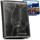 Portfel, czarny, skórzany, Peterson