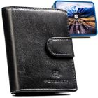 Portfel, czarny, skórzany, Peterson