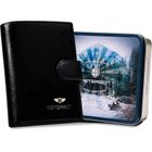 Portfel, czarny, skórzany, RFID, Peterson