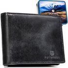 Portfel, czarny, skórzany, RFID, Peterson