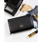 Portfel, czarny, skórzany, Rovicky