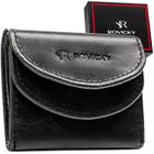 Portfel, czarny, skórzany, Rovicky