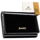 Portfel, czarny, skórzany, Rovicky