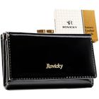 Portfel, czarny, skórzany, Rovicky