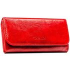 Portfel, czerwony, skóra ekologiczna, 4U Cavaldi
