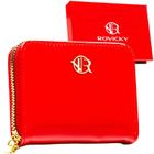 Portfel, czerwony, skóra ekologiczna, Rovicky