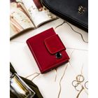 Portfel, czerwony, skóra naturalna i ekologiczna, RFID, Peterson