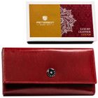 Portfel, czerwony, skórzany, Peterson