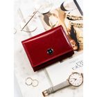 Portfel, czerwony, skórzany, Peterson