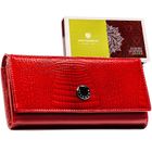 Portfel, czerwony, skórzany, Peterson