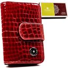 Portfel, czerwony, skórzany, Peterson